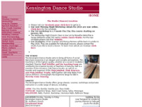 The Kensington Dance Studio website screenshot