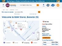 Website Screenshot B&M Store