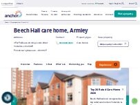 Website Screenshot Beech Hall care home, Armley