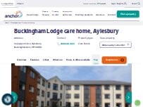 Website Screenshot Buckingham Lodge care home, Aylesbury