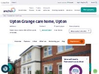 Website Screenshot Upton Grange care home, Upton