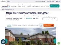 Website Screenshot Maple Tree Court care home, Kidsgrove