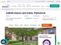 Website Screenshot Selkirk House care home, Plymstock