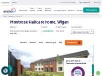 Website Screenshot Montrose Hall care home, Wigan