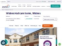 Website Screenshot Widnes Hall care home, Widnes