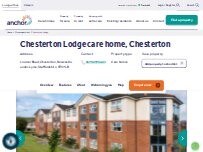 Website Screenshot Chesterton Lodge care home, Chesterton