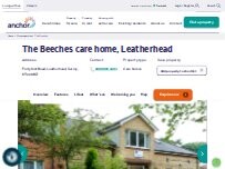 Website Screenshot The Beeches care home, Leatherhead