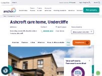 Website Screenshot Ashcroft care home, Undercliffe