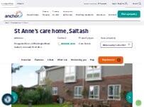 Website Screenshot St Anne's care home, Saltash