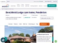 Website Screenshot Beechfield Lodge care home, Pendleton