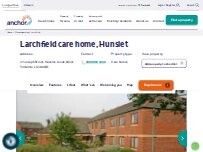 Website Screenshot Larchfield care home, Hunslet