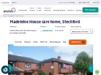 Website Screenshot Madeleine House care home, Stechford