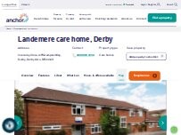 Website Screenshot Landemere care home, Derby