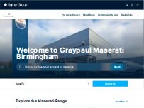 Website Screenshot Graypaul Maserati Birmingham