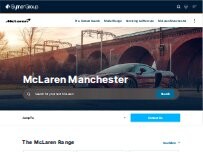 Website Screenshot McLaren Manchester