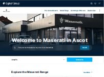 Website Screenshot Maserati Ascot