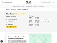 Website Screenshot Nisa Extra