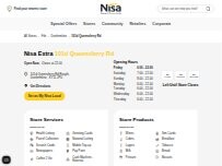Website Screenshot Nisa Extra