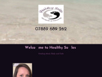 Healthy Soles Foot Health & Reflexology website screenshot