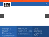 Braye Demolition & Plant Services Ltd. website screenshot