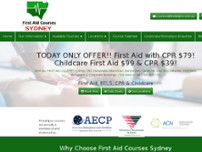 Screenshot for https://thefirstaidcoursesydney.com.au