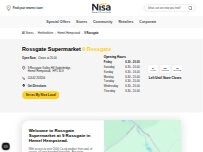 Website Screenshot Rossgate Supermarket