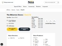 Website Screenshot The Milverton Stores