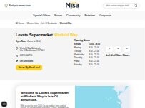 Website Screenshot Lovats Supermarket