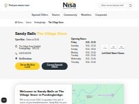 Website Screenshot Sandy Balls