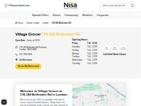 Website Screenshot Village Grocer