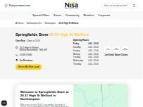 Website Screenshot Springfields Store