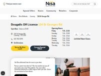 Website Screenshot Dougalls Off Licence