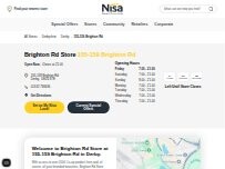 Website Screenshot Brighton Rd Store