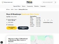 Website Screenshot Roys Of Bowthorpe