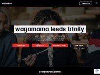 Website Screenshot wagamama leeds trinity