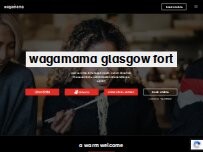 Website Screenshot wagamama glasgow fort
