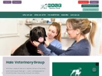 Website Screenshot Hale Veterinary Group, Calne Surgery