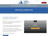 Website Screenshot Garden Veterinary Group, Chippenham