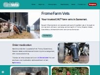 Website Screenshot Frome Farm Vets