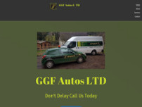 GGF Autos LTD website screenshot