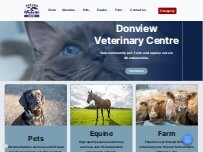 Website Screenshot Donview Veterinary Centre, Kintore