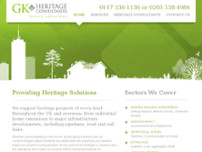 GK Heritage Consultants Ltd website screenshot