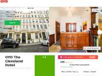 OYO The Cleveland Hotel website screenshot