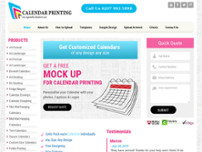 Screenshot for https://www.calendar-printing4u.co.uk/