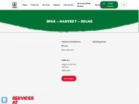 Website Screenshot SPAR - Harvest - Colne