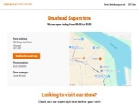 Website Screenshot Sainsbury's Petrol Station