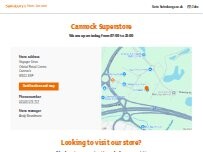 Website Screenshot Sainsbury's Petrol Station