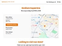 Website Screenshot Sainsbury's Petrol Station