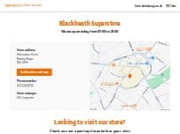 Website Screenshot Sainsbury's Petrol Station