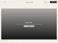 Website Screenshot Aman Resorts London